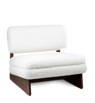 Moycor Sill&oacute;n de madera y lana bicolor