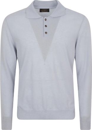 Zanone Flex Cashmere Polo - Heren - Polos - Grijs - L - Kasjmier - Tops