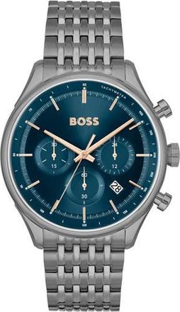 BOSS Gregor Bracelet Watch, 45mm in Blue at Nordstrom Rack
