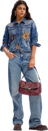 Desigual Womens Woman Denim Trucker Jacket