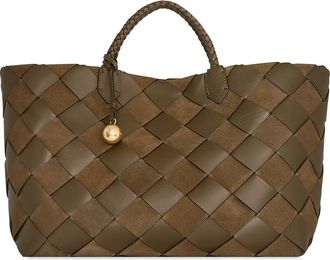 Rebecca Minkoff Mini Frankie Woven Leather Tote in Vintage at Nordstrom