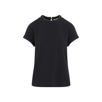 Brunello Cucinelli Black Cotton T-shirt