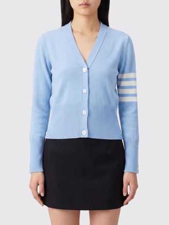 Thom Browne Cardigan in puro cashmere con scollo a V e dettaglio 4-Bar