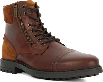 Dune London Cayden Boot in Brown Leather at Nordstrom Rack, Size 10Us / 43Eu