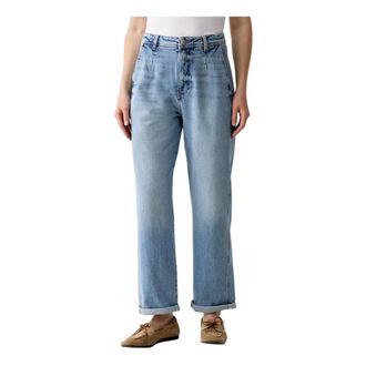 Mos Mosh MOS Mosh, Dames, Jeans, Blauw, Maat: W28 L30 Katoen