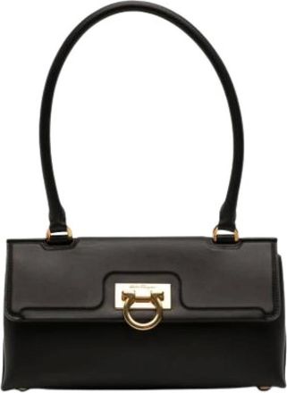 Ferragamo Pre-owned Handbags, female, Black, Size: ONE SIZE Pre-owned Handbag
