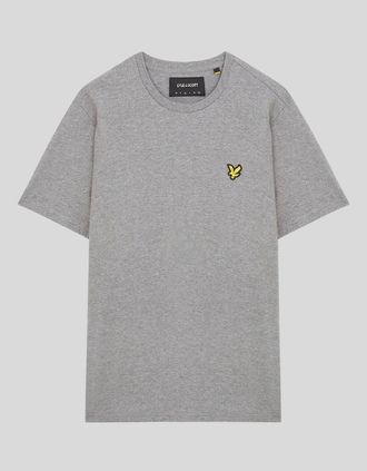 Lyle & Scott Lyle And Scott Mens Cotton Crew Neck T-Shirt - Grey - Size: 44/Regular