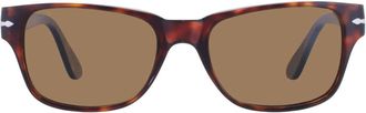 Persol Polarized Brown Rectangular Mens Sunglasses PO3288S 24/57 55