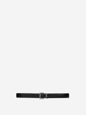 Saint Laurent Cassandre Leather Belt
