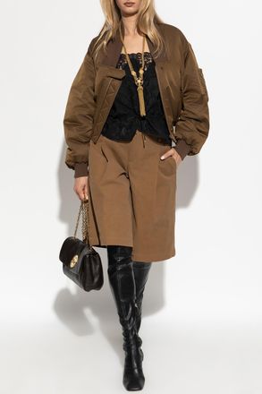 Chloé Bomber Jacket, Womens, Brown