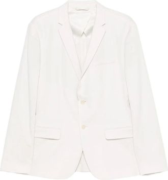Calvin Klein Blazers, male, White, Size: 3XL Notched Lapel Blazer