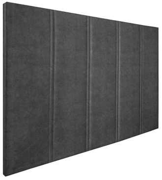 HOGAR 24 Cabecero amur tapizado en tejido acuaqulin gris marengo, 140x110x5cm