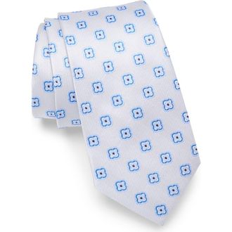 Duchamp Medallion Silk Tie in Silver at Nordstrom Rack
