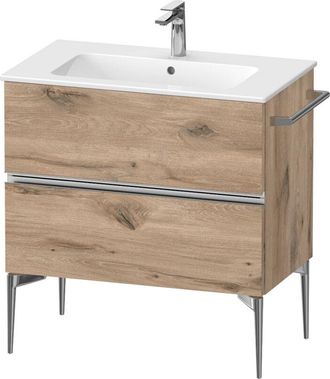 Duravit Duravit - Sivida Mueble Bajo Lavabo, 2 Cajones, Tirador Cromado