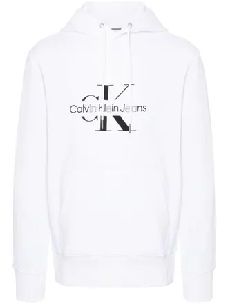 Calvin Klein Jeans Felpa con cappuccio - Bianco