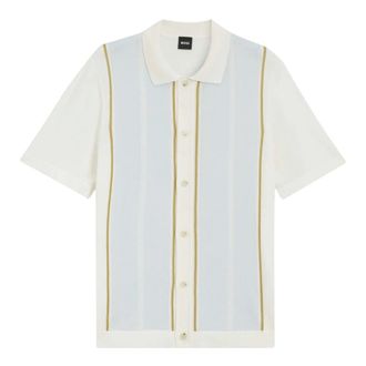HUGO BOSS C-Lastro Short Sleeve Cardigan - male - Boss - Cardigans - White - 3XL - Knitwear