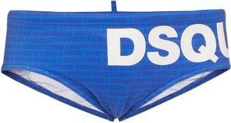 Dsquared2 logo-print swim trunks - men - Polyamide/Elastane - 46 - Blue