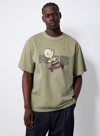 Le 31 Mens Peanuts faded jersey T-shirt Imported from Seoul