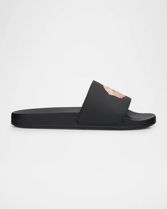 Palm Angels Men & apos;s Teddy Pool Slides