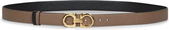 Ferragamo Riemen - Dames - Riemen - Bruin - 80 CM - Leer - Accessoires