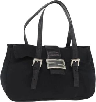 Fendi Pre-owned Handbags, female, Black, Size: ONE SIZE Pre-owned Vintage Hand Bag