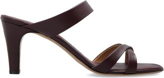 Ferragamo Tami Slides - Dames - Muiltjes - Paars - 39 EU - Leer - Schoenen