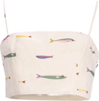 Staud Top con stampa - Toni neutri