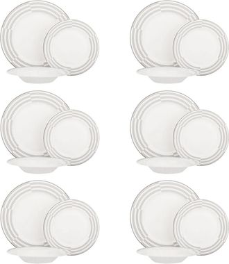 KASANOVA Set piatti Classy in new bone china, da 18 pezzi
