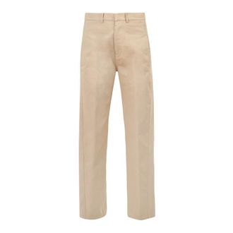 Jucca Dames, Broeken, Beige, Maat: M Katoen