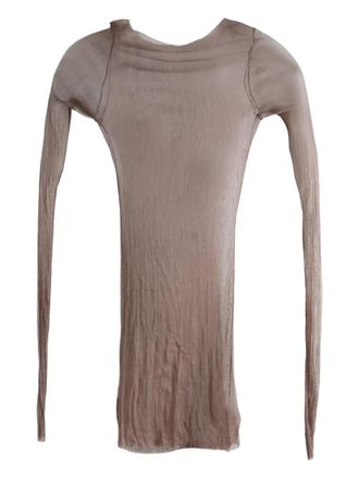Cortana T De Tul sheer long-sleeve T-shirt - Grey
