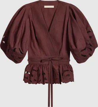 Vanessa Bruno Blouse Gunner Chocolat