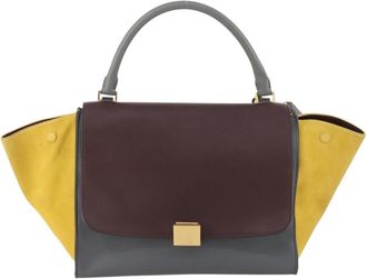 Celine Tricolor Trapeze Bag Leather Multicolour Leather Handbag (Pre-Owned)