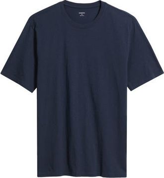 Nordstrom Slub Cotton Crewneck T-Shirt in Navy Sapphire at Nordstrom, Size Xxx-Large