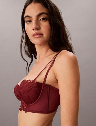Calvin Klein Balconette Ligeramente Forrado CK Black Lace Floral