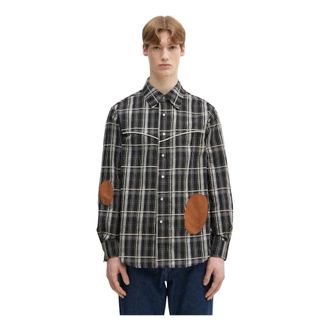 Andersson Bell Hombre, Camisas, Negro, Talla: L