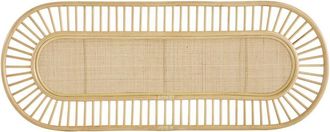 Miliboo Cabecero De Cama De Rat&aacute;n Natural Y Mimbre 165 Cm Bow