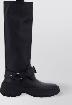 Burberry leather high boots