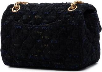 Chanel Pre-owned Reissue Flap - Dames - Vintage Schoudertas - Zwart - ONE Size - Tweed - Vintage