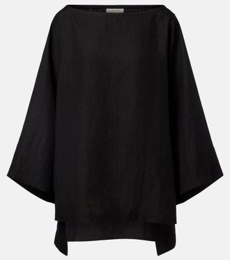 The Row Junia linen top