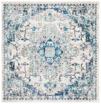 Safavieh Alfombra marfil/gris 152 x 152 cm