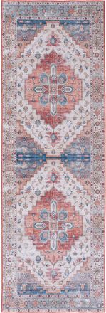 Safavieh Alfombra poli&eacute;ster beige/blu 76 x 244 cm