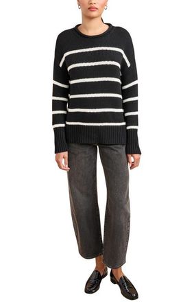 La Ligne Marina Sweater in Black/cream at Nordstrom, Size X-Small