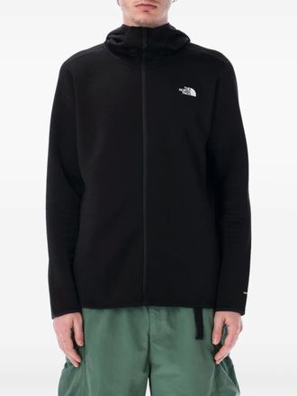 The North Face knitted hooded jacket - men - Recycled Polyester - S - Black