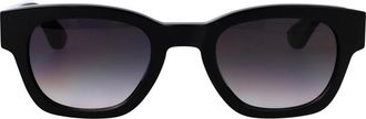 Alexander McQueen Am0530S Zonnebril - unisex - Accessoires - Zwart - Maat: 49 MM