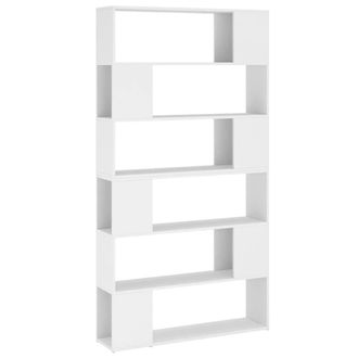 Berkfield Home Book Cabinet Room Divider White 100x24x188 cm | Size: 100 x 24 x 188 cm