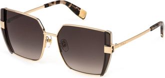 Furla SFU819 08FC Mens Sunglasses Gold Size 57