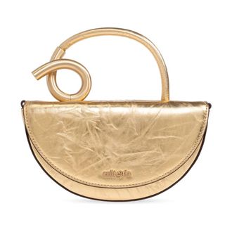 Cult Gaia Azariah Nano Handtas - Dames - Handtassen - Geel - ONE Size - Leer - Tassen