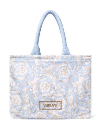 Versace Borsa tote Barocco - Blu