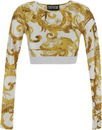 Versace Jeans Couture Long Sleeve Tops - Dames - Longsleeves - Veelkleurig - XS - Polyester - Tops