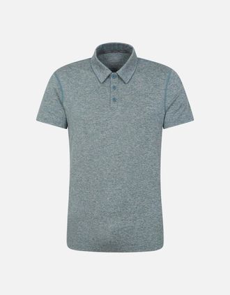 Mountain Warehouse Mens Mountain Warehouse Mens Deuce IsoCool Polo Shirt - Grey - Size: 46